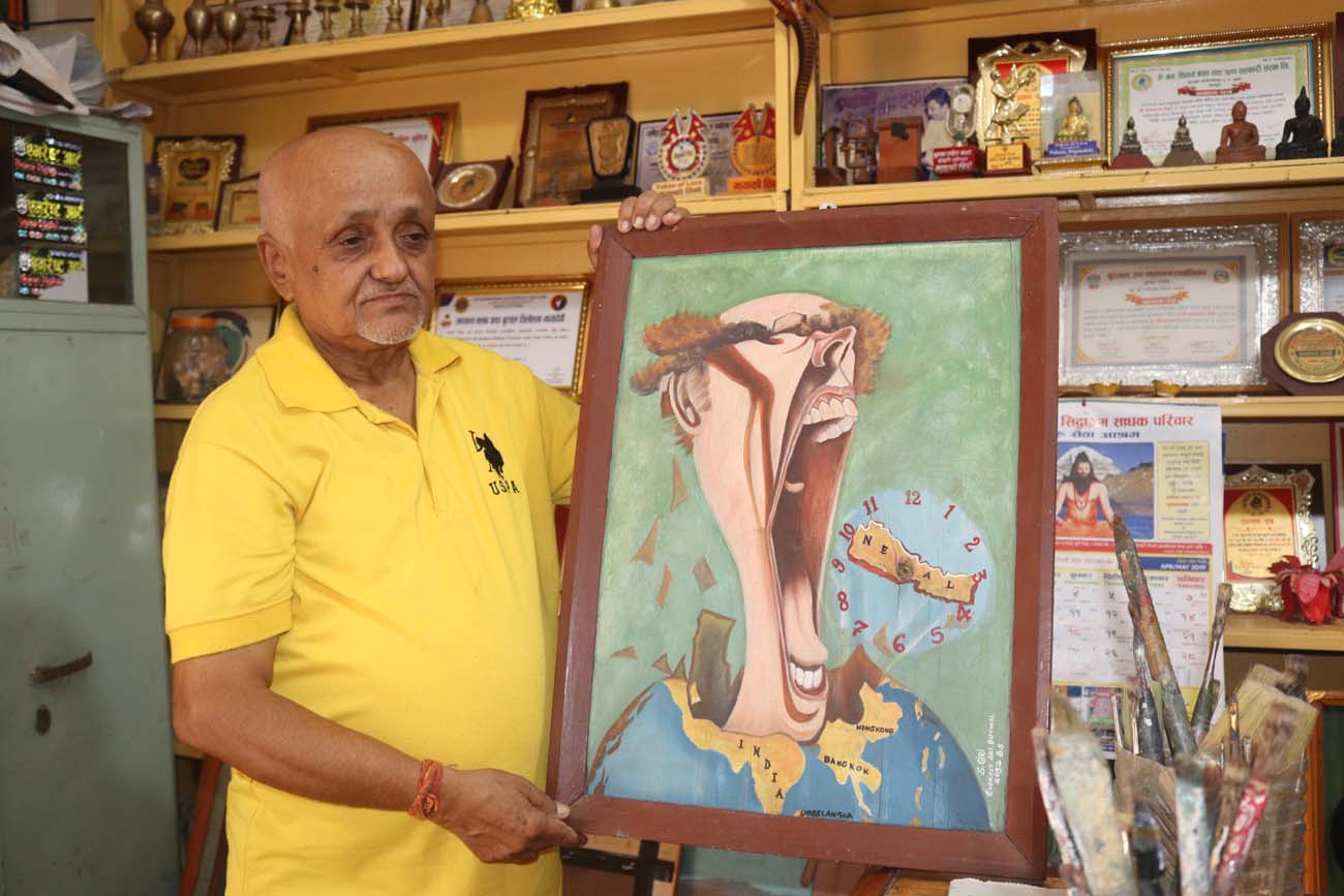क्यानभासमा शान्तरामः एक मनमौजी चित्रकारको पोट्रेट